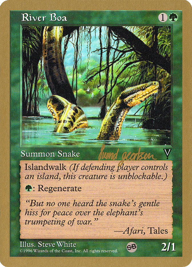 River Boa (Svend Geertsen) (SB) [World Championship Decks 1997] | Yard's Games Ltd