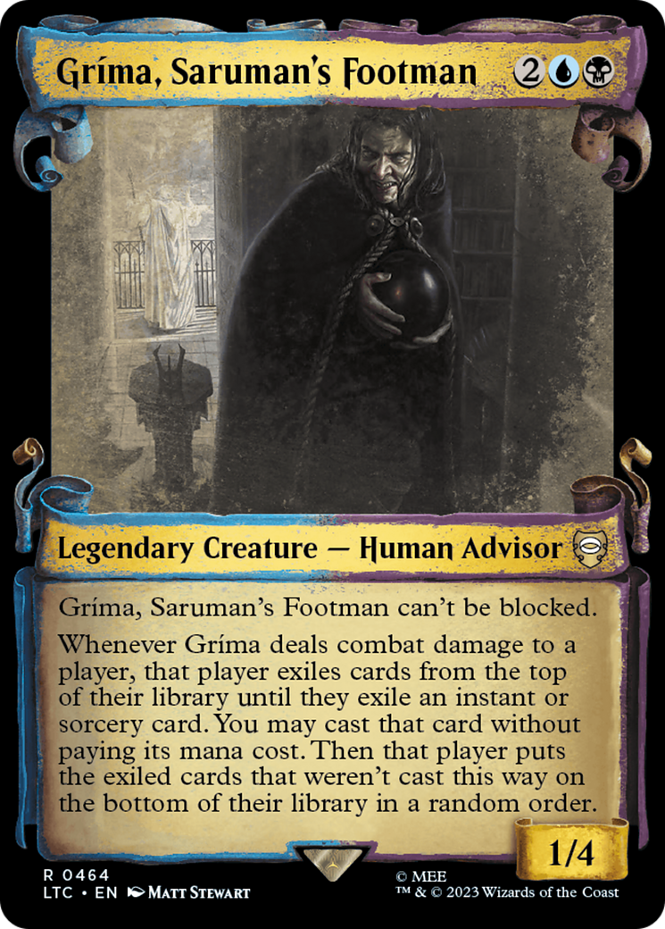 Grima, Saruman's Footman [The Lord of the Rings: Tales of Middle-Earth Commander Showcase Scrolls] | Yard's Games Ltd