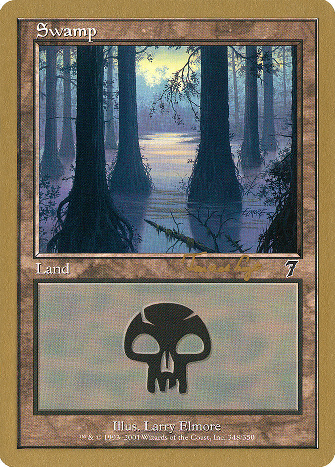 Swamp (tvdl348) (Tom van de Logt) [World Championship Decks 2001] | Yard's Games Ltd