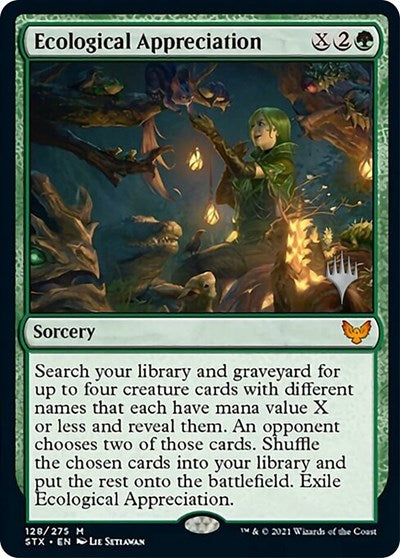 Ecological Appreciation (Promo Pack) [Strixhaven: School of Mages Promos] | Yard's Games Ltd