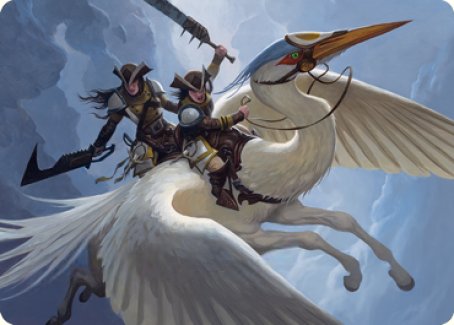 Gryffwing Cavalry Art Card [Innistrad: Crimson Vow Art Series] | Yard's Games Ltd