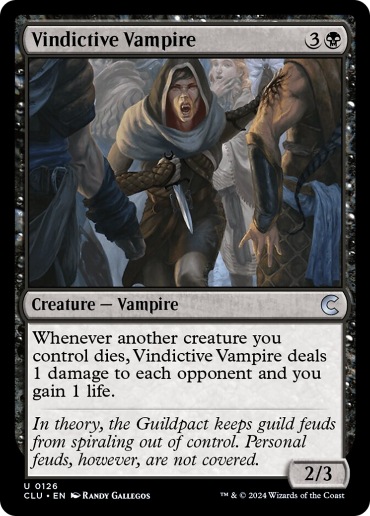 Vindictive Vampire [Ravnica: Clue Edition] | Yard's Games Ltd