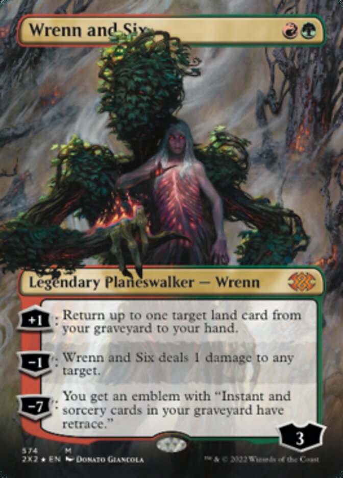 Wrenn and Six (Textured Foil) [Double Masters 2022] | Yard's Games Ltd