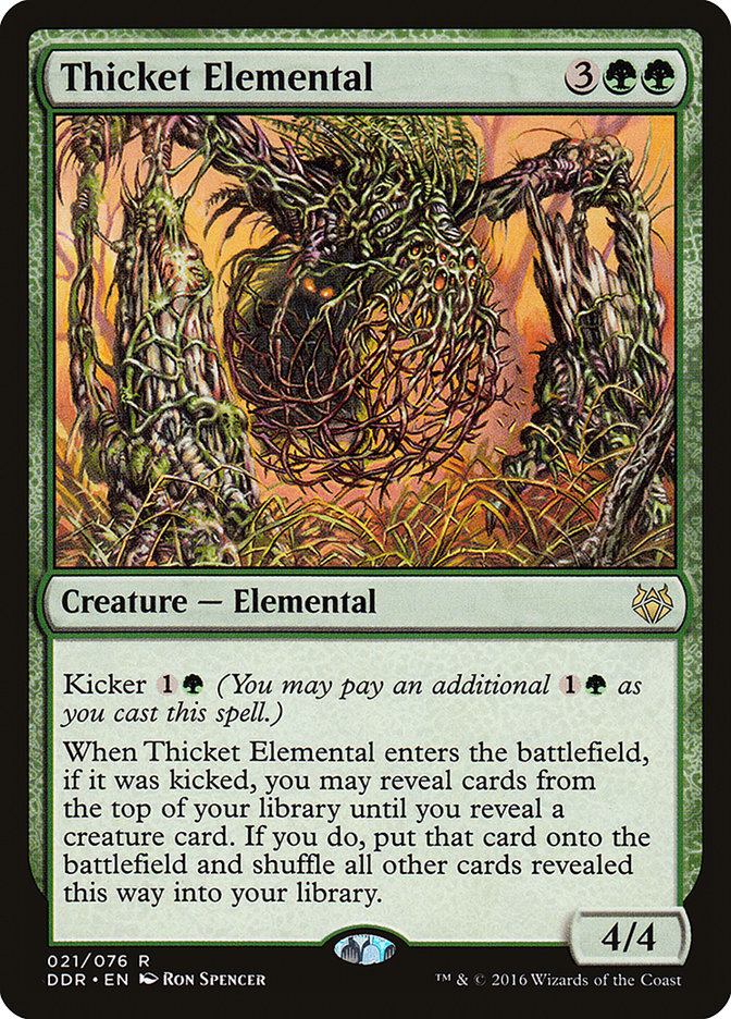 Thicket Elemental [Duel Decks: Nissa vs. Ob Nixilis] | Yard's Games Ltd