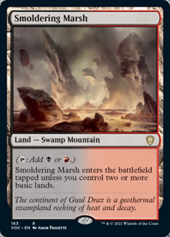 Smoldering Marsh [Innistrad: Crimson Vow Commander] | Yard's Games Ltd