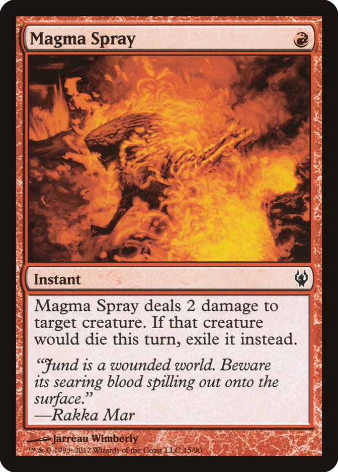 Magma Spray [Duel Decks: Izzet vs. Golgari] | Yard's Games Ltd