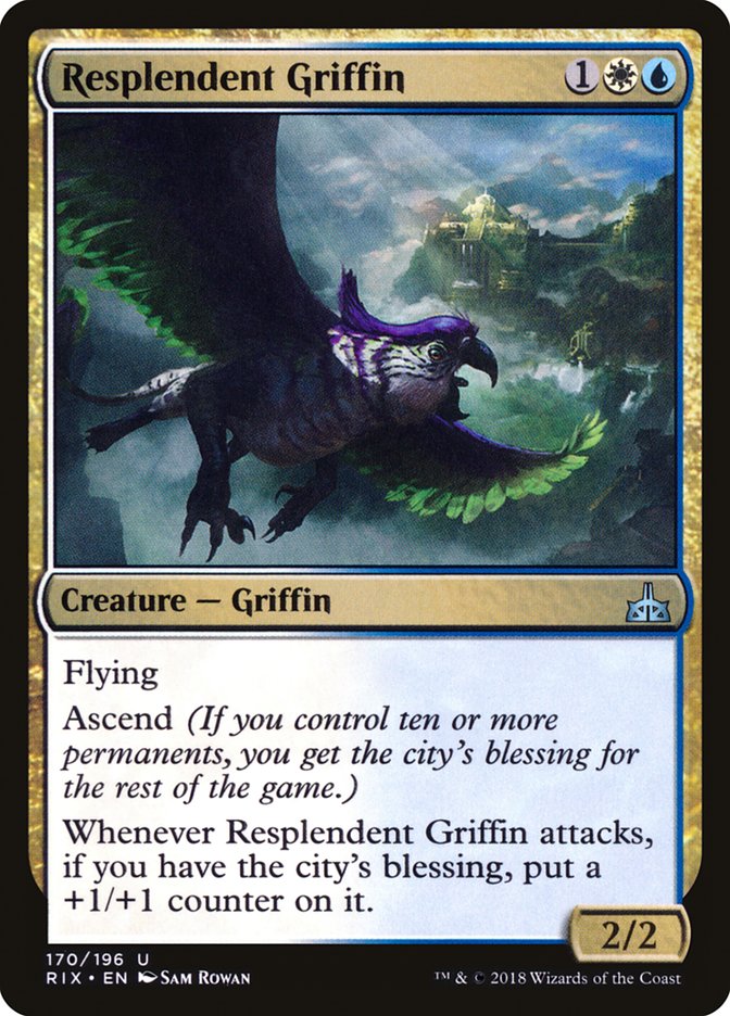 Resplendent Griffin [Rivals of Ixalan] | Yard's Games Ltd