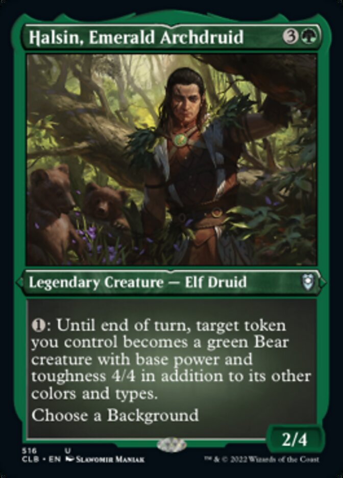 Halsin, Emerald Archdruid (Foil Etched) [Commander Legends: Battle for Baldur's Gate] | Yard's Games Ltd