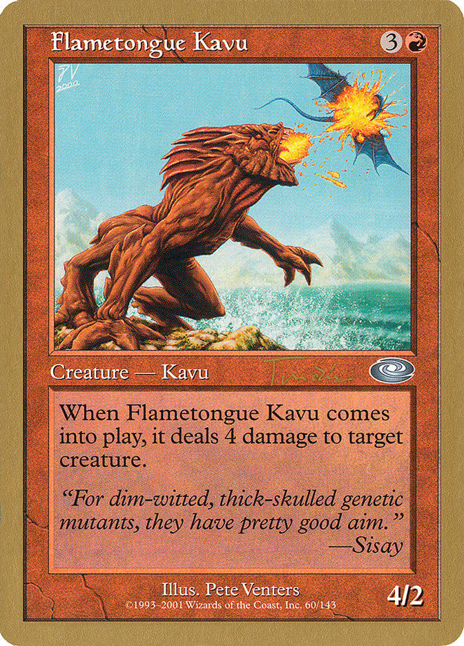 Flametongue Kavu (Jan Tomcani) [World Championship Decks 2001] | Yard's Games Ltd