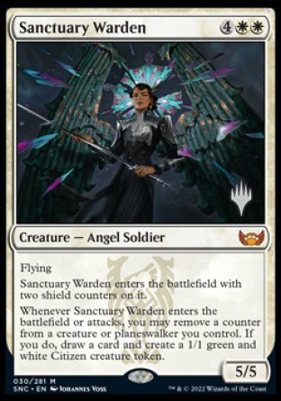 Sanctuary Warden (Promo Pack) [Streets of New Capenna Promos] | Yard's Games Ltd
