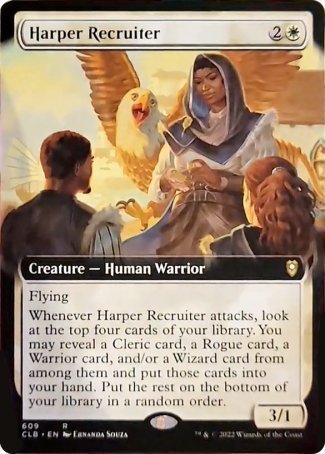 Harper Recruiter (Extended Art) [Commander Legends: Battle for Baldur's Gate] | Yard's Games Ltd