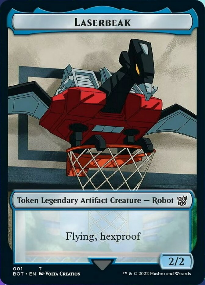 Powerstone // Laserbeak Double-Sided Token [The Brothers' War Tokens] | Yard's Games Ltd