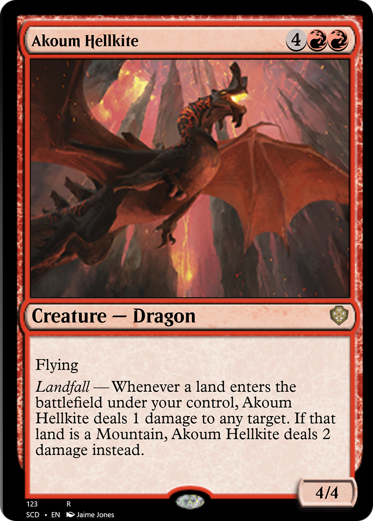 Akoum Hellkite [Starter Commander Decks] | Yard's Games Ltd