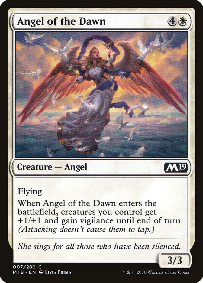 Angel of the Dawn [Core Set 2019] | Yard's Games Ltd