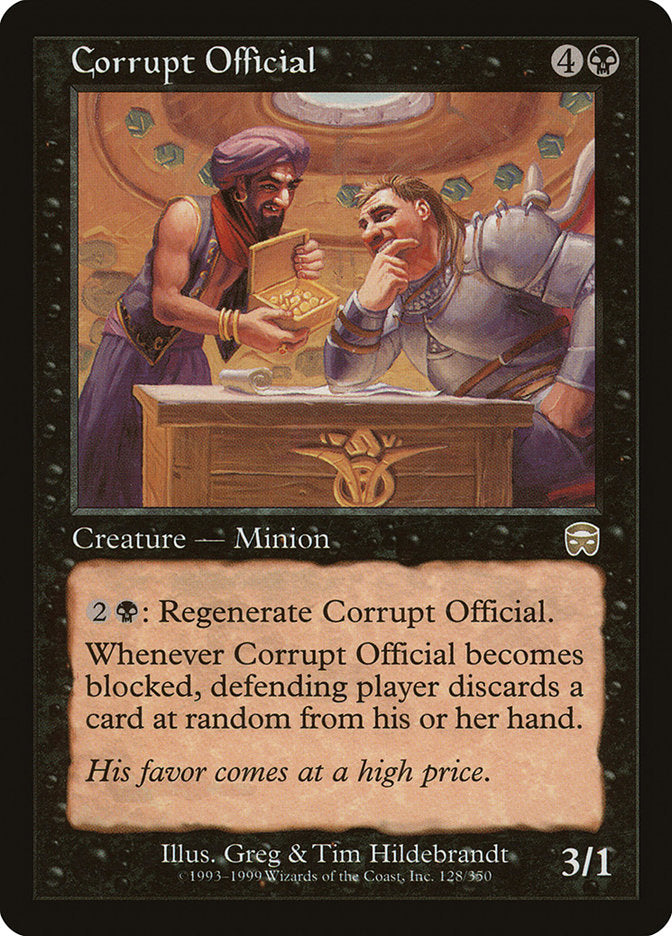 Corrupt Official [Mercadian Masques] | Yard's Games Ltd