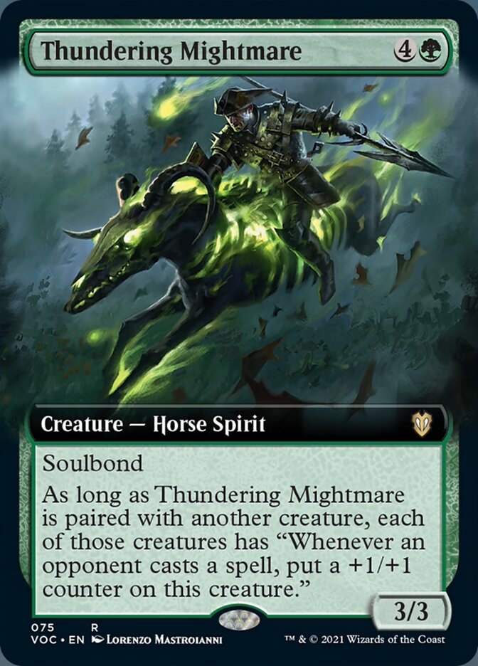 Thundering Mightmare (Extended Art) [Innistrad: Crimson Vow Commander] | Yard's Games Ltd