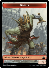 Goblin (0008) // Soldier Double-Sided Token [Ravnica Remastered Tokens] | Yard's Games Ltd