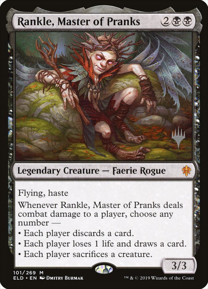 Rankle, Master of Pranks (Promo Pack) [Throne of Eldraine Promos] | Yard's Games Ltd