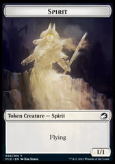 Wolf // Spirit Double-Sided Token [Innistrad: Midnight Hunt Tokens] | Yard's Games Ltd