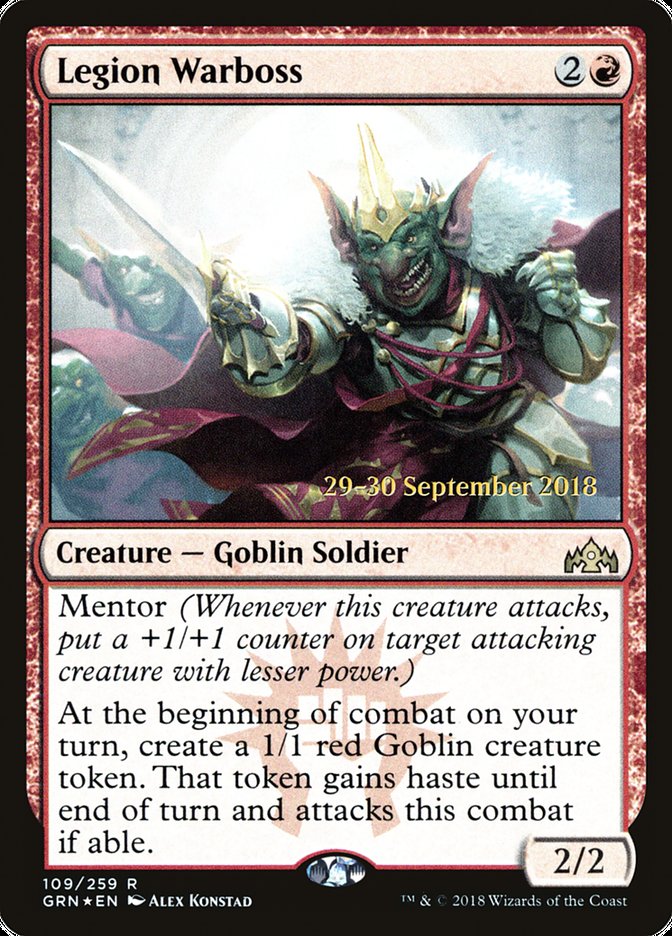 Legion Warboss [Guilds of Ravnica Prerelease Promos] | Yard's Games Ltd