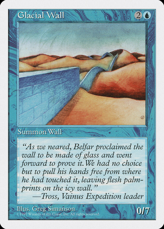 Glacial Wall [Fifth Edition] | Yard's Games Ltd