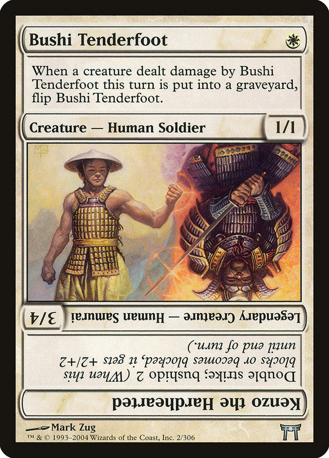 Bushi Tenderfoot // Kenzo the Hardhearted [Champions of Kamigawa] | Yard's Games Ltd