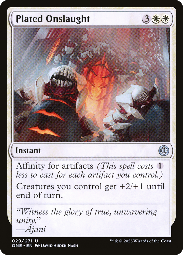 Plated Onslaught [Phyrexia: All Will Be One] | Yard's Games Ltd