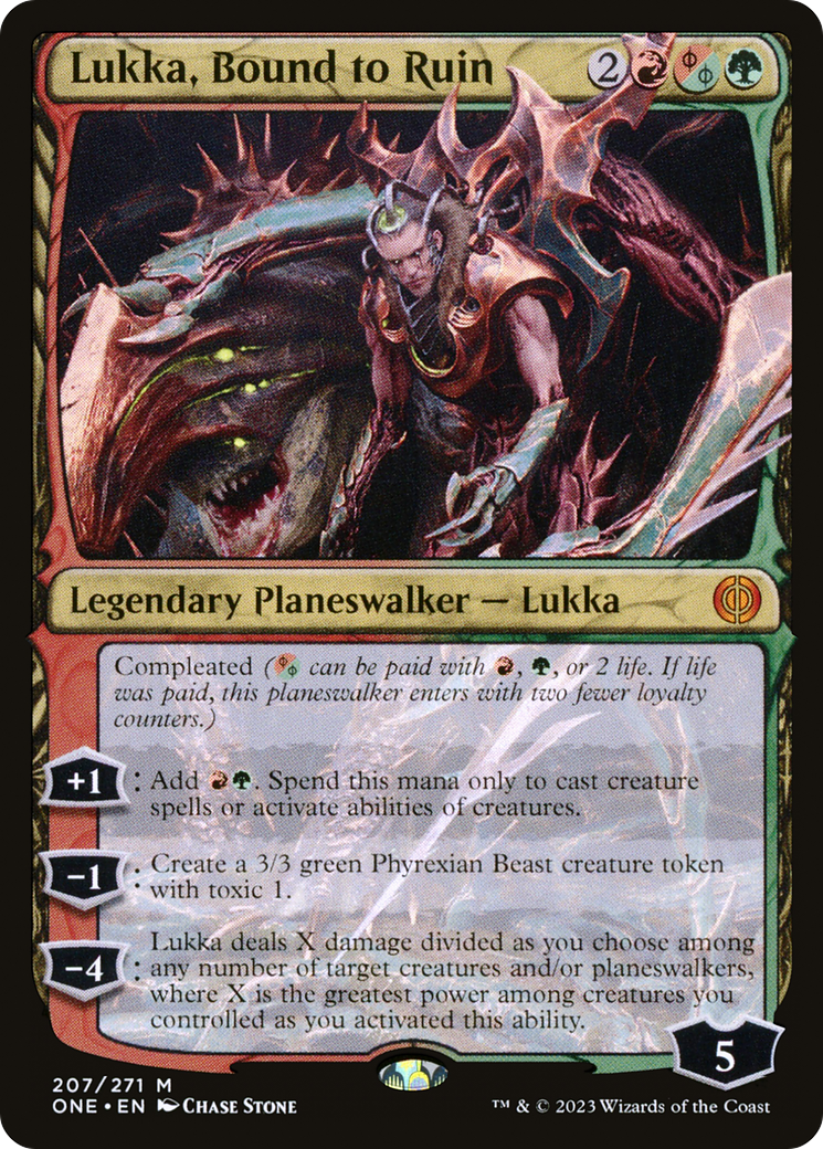 Lukka, Bound to Ruin [Phyrexia: All Will Be One] | Yard's Games Ltd