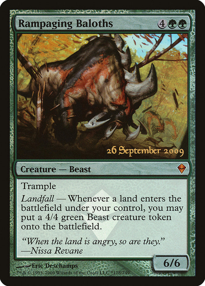 Rampaging Baloths [Zendikar Prerelease Promos] | Yard's Games Ltd