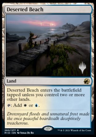 Deserted Beach (Promo Pack) [Innistrad: Midnight Hunt Promos] | Yard's Games Ltd