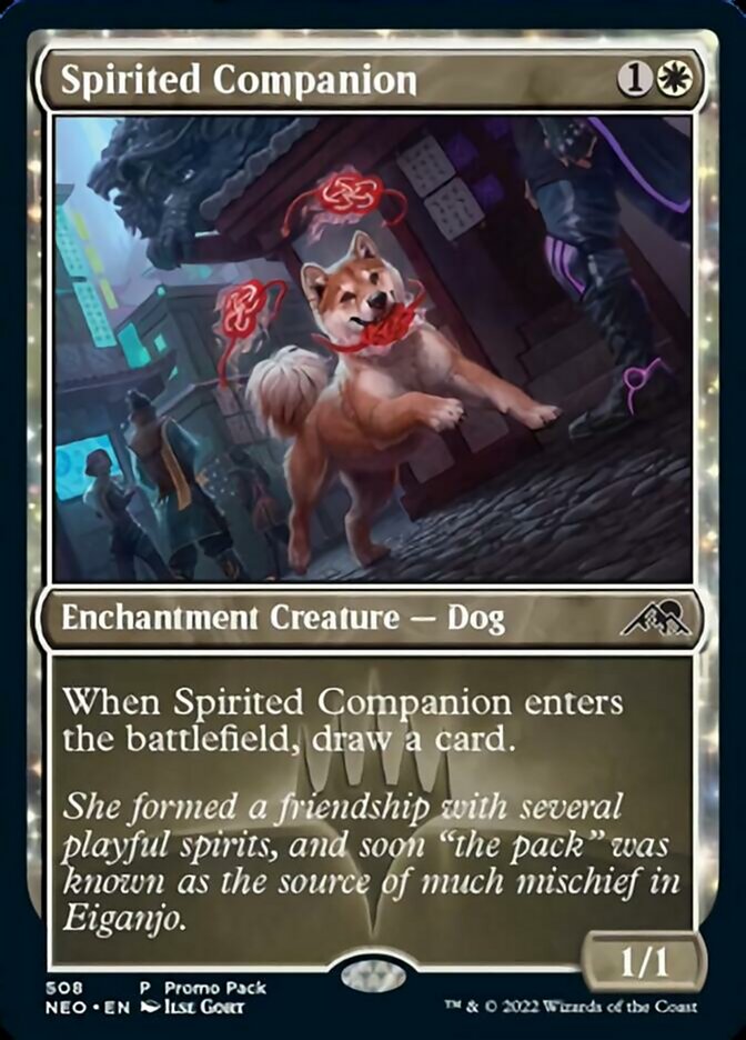 Spirited Companion (Promo Pack) [Kamigawa: Neon Dynasty Promos] | Yard's Games Ltd