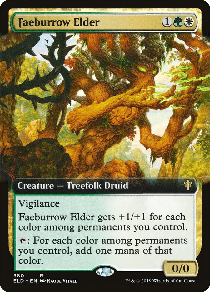 Faeburrow Elder (Extended Art) [Throne of Eldraine] | Yard's Games Ltd