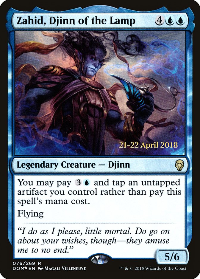 Zahid, Djinn of the Lamp [Dominaria Prerelease Promos] | Yard's Games Ltd