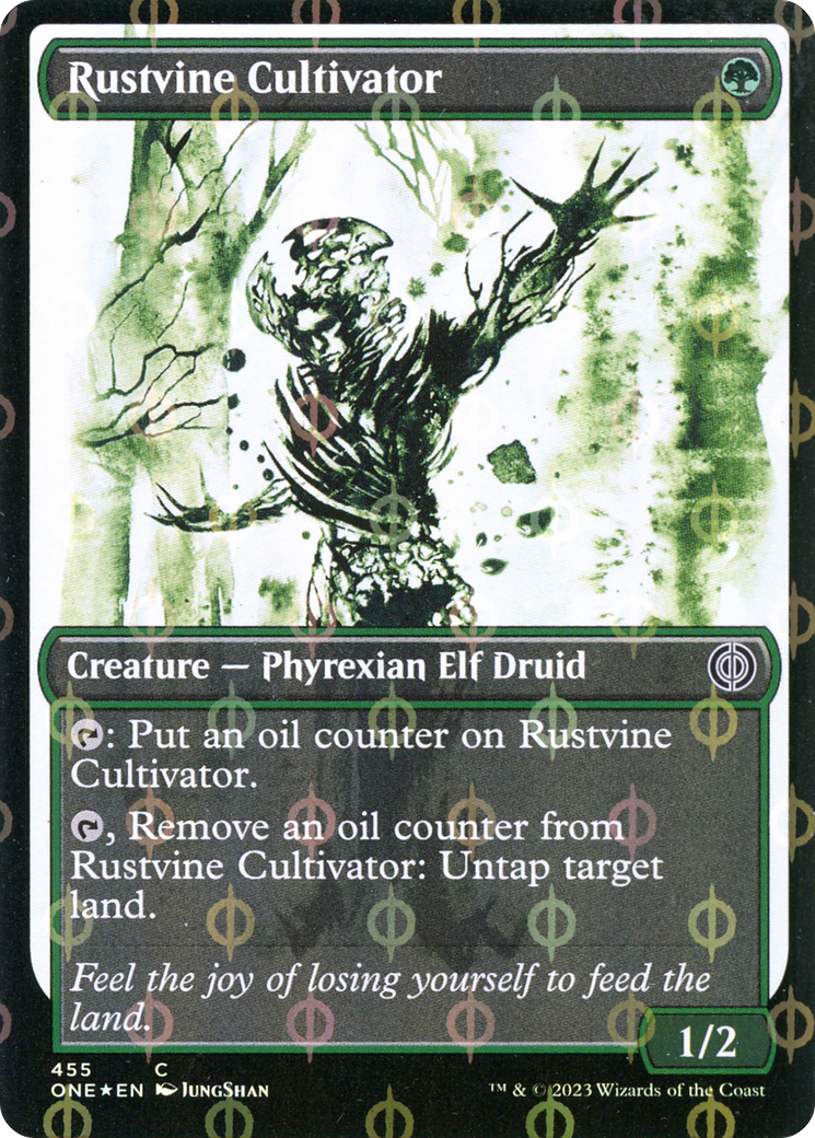 Rustvine Cultivator (Showcase Ichor Step-and-Compleat Foil) [Phyrexia: All Will Be One] | Yard's Games Ltd