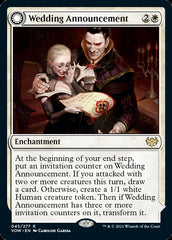 Wedding Announcement // Wedding Festivity [Innistrad: Crimson Vow] | Yard's Games Ltd