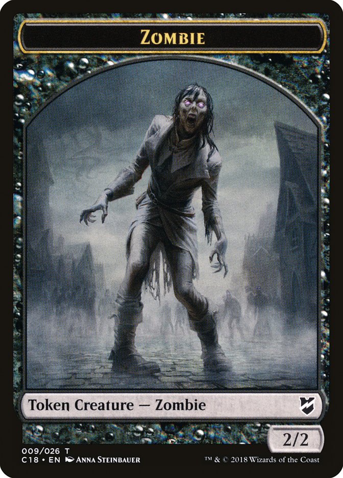 Zombie Token [Commander 2018 Tokens] | Yard's Games Ltd