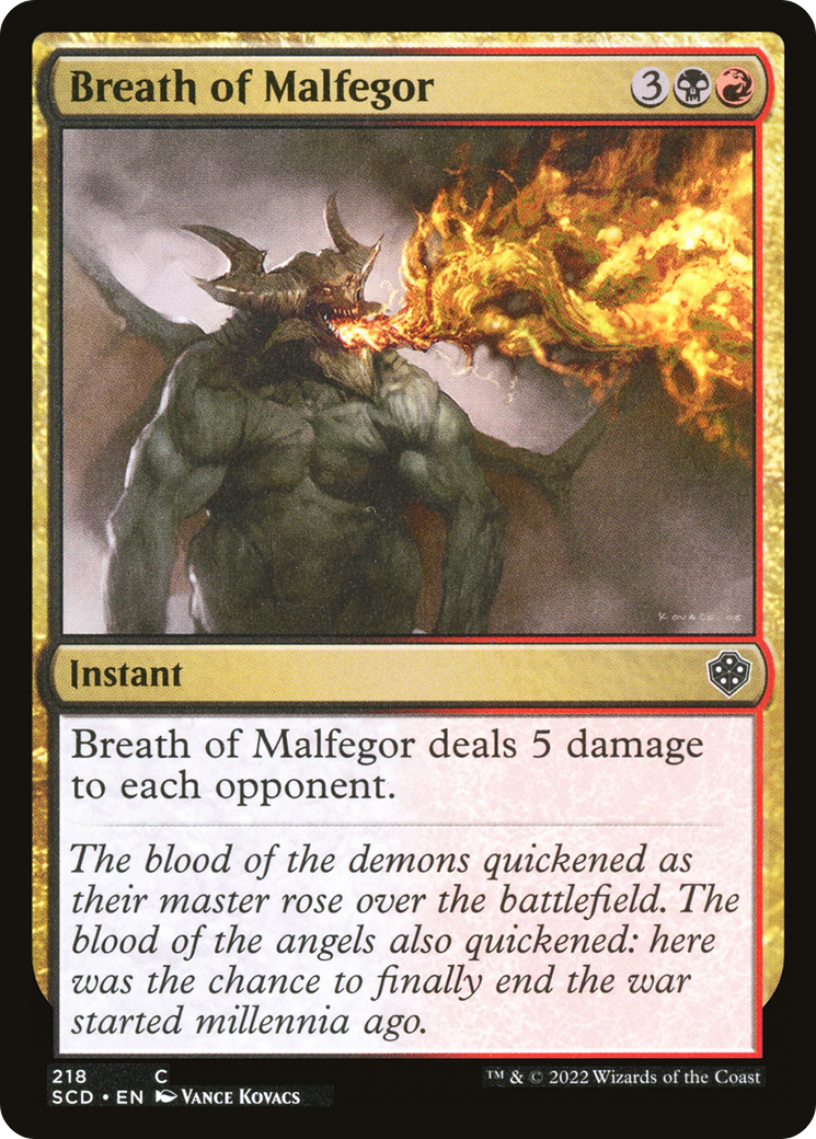 Breath of Malfegor [Starter Commander Decks] | Yard's Games Ltd