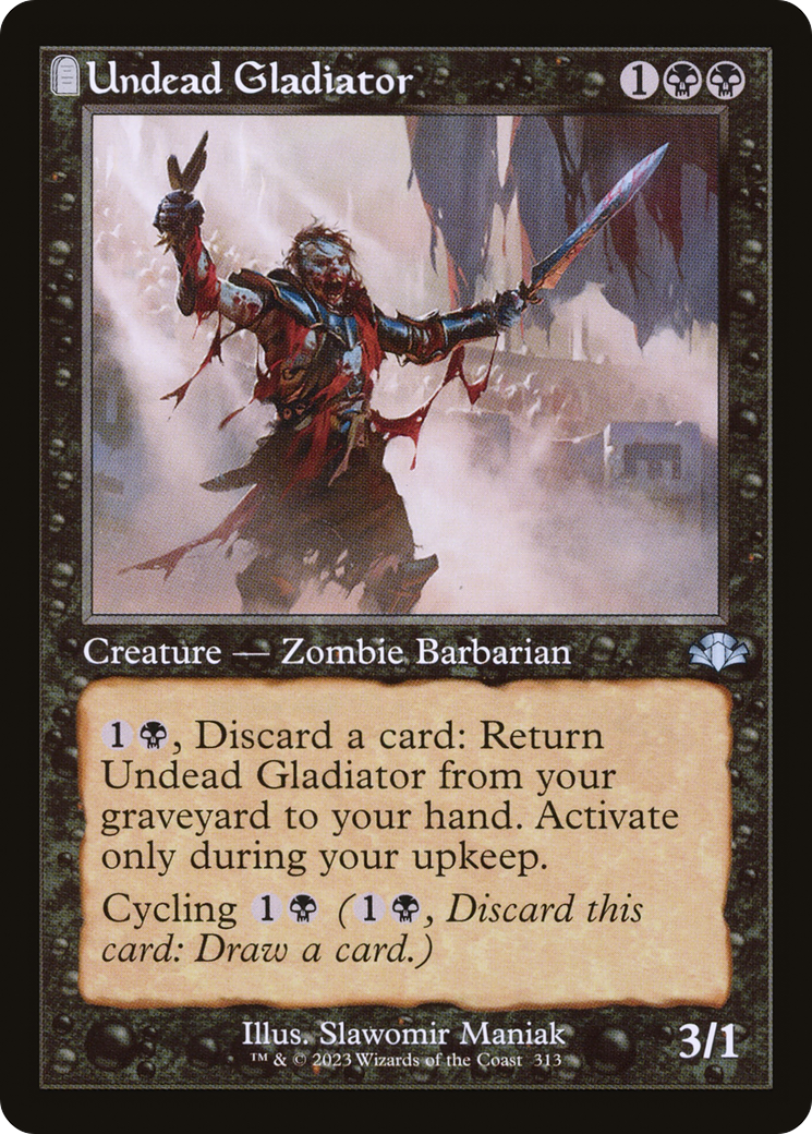 Undead Gladiator (Retro) [Dominaria Remastered] | Yard's Games Ltd