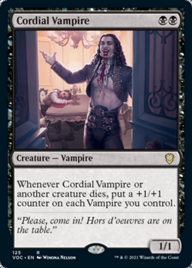 Cordial Vampire [Innistrad: Crimson Vow Commander] | Yard's Games Ltd