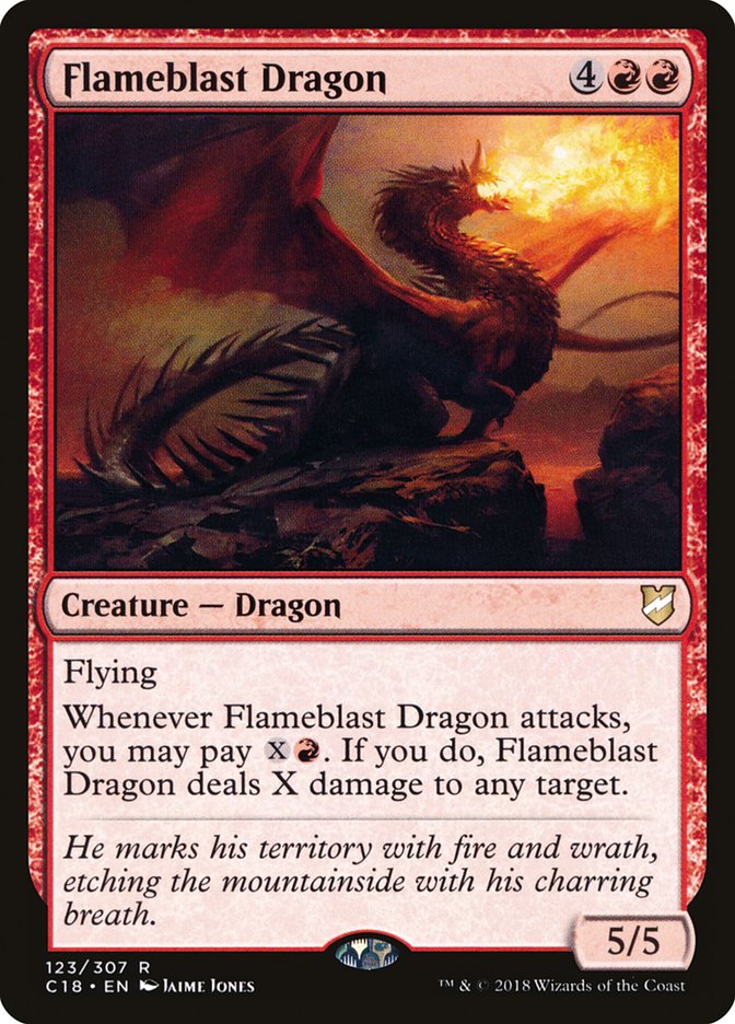 Flameblast Dragon [Commander 2018] | Yard's Games Ltd