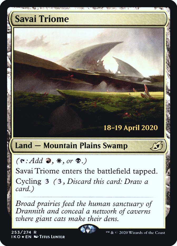 Savai Triome [Ikoria: Lair of Behemoths Prerelease Promos] | Yard's Games Ltd