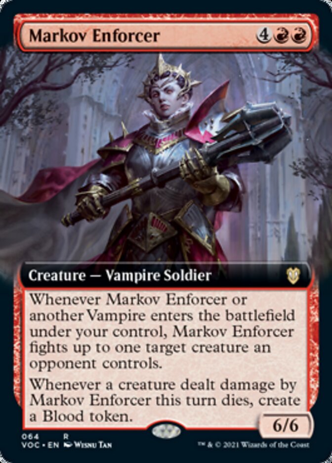 Markov Enforcer (Extended Art) [Innistrad: Crimson Vow Commander] | Yard's Games Ltd