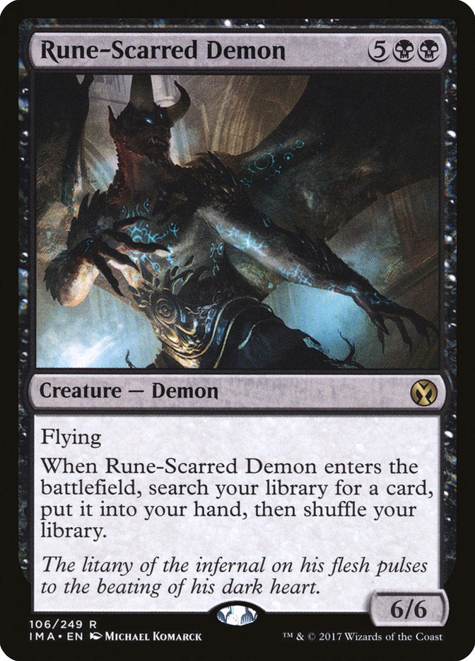 Rune-Scarred Demon [Iconic Masters] | Yard's Games Ltd