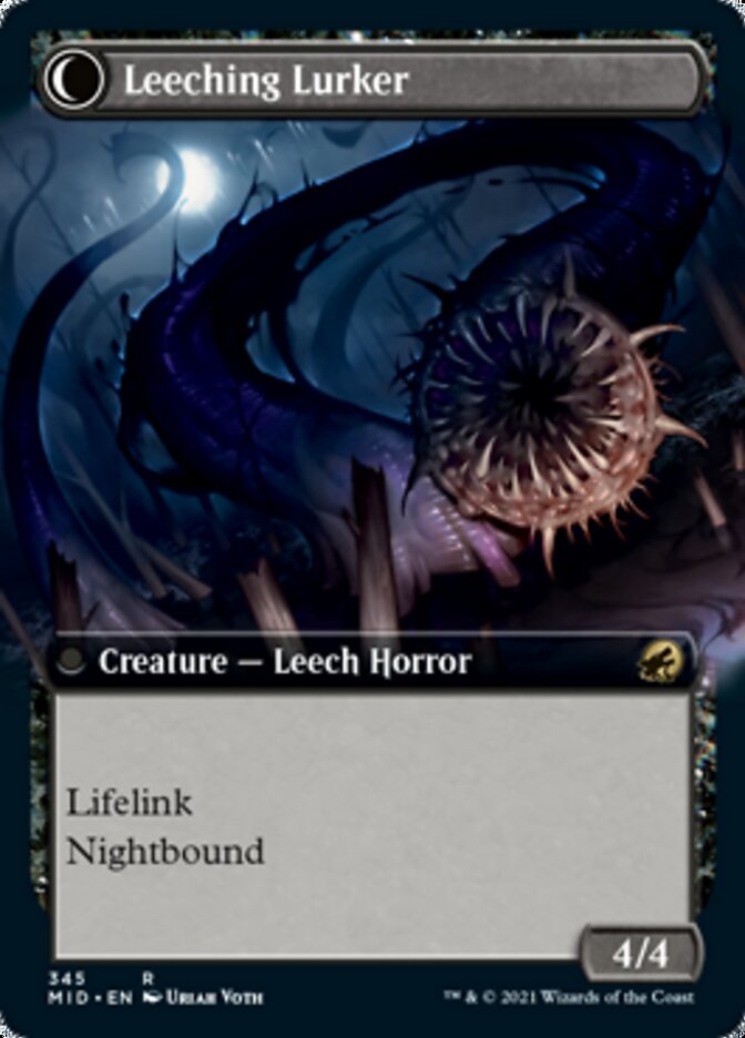 Curse of Leeches // Leeching Lurker (Extended Art) [Innistrad: Midnight Hunt] | Yard's Games Ltd