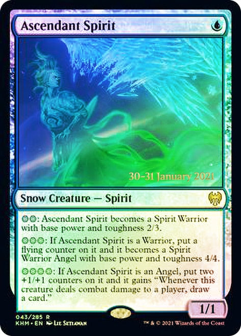 Ascendant Spirit [Kaldheim Prerelease Promos] | Yard's Games Ltd