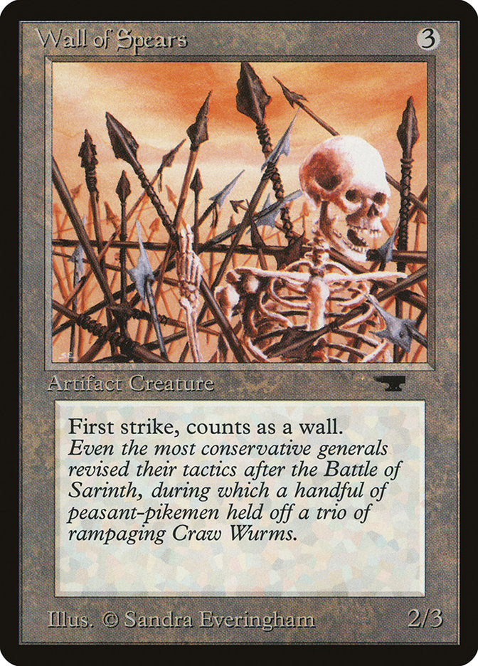 Wall of Spears [Antiquities] | Yard's Games Ltd