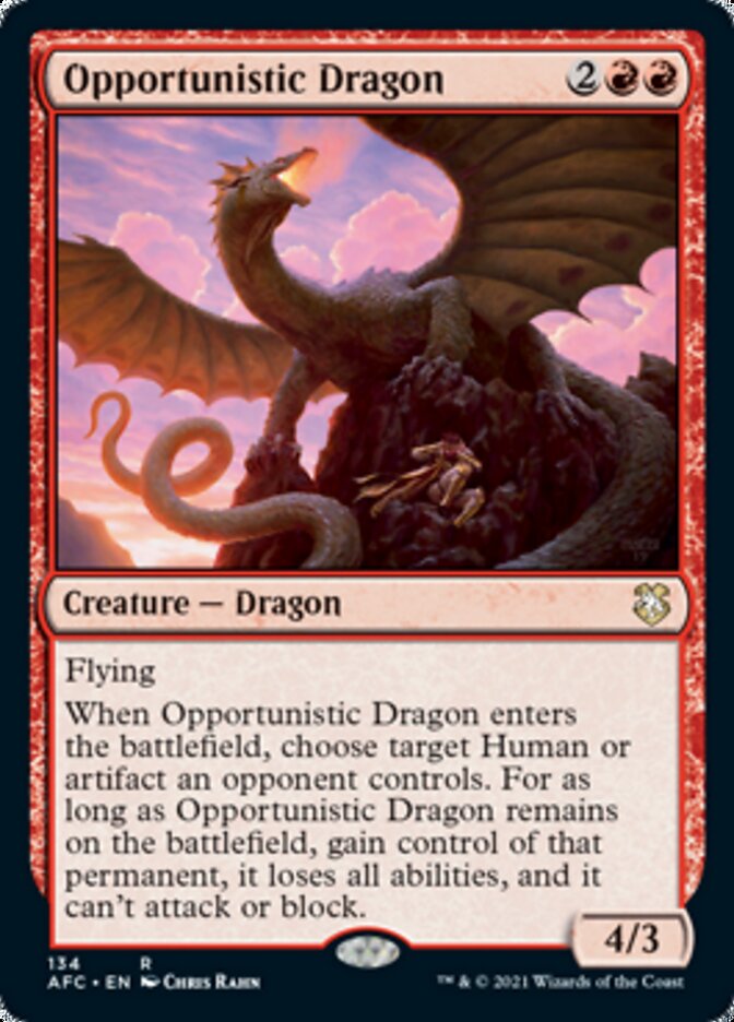 Opportunistic Dragon [Dungeons & Dragons: Adventures in the Forgotten Realms Commander] | Yard's Games Ltd