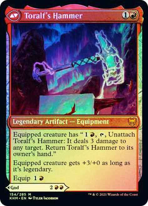 Toralf, God of Fury // Toralf's Hammer [Kaldheim Prerelease Promos] | Yard's Games Ltd