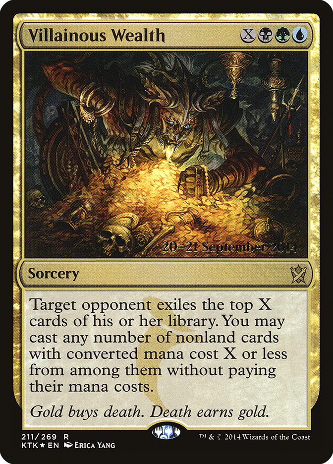 Villainous Wealth [Khans of Tarkir Prerelease Promos] | Yard's Games Ltd