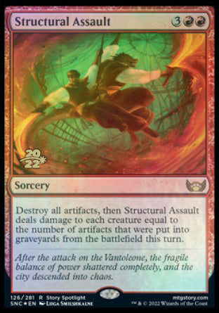 Structural Assault [Streets of New Capenna Prerelease Promos] | Yard's Games Ltd